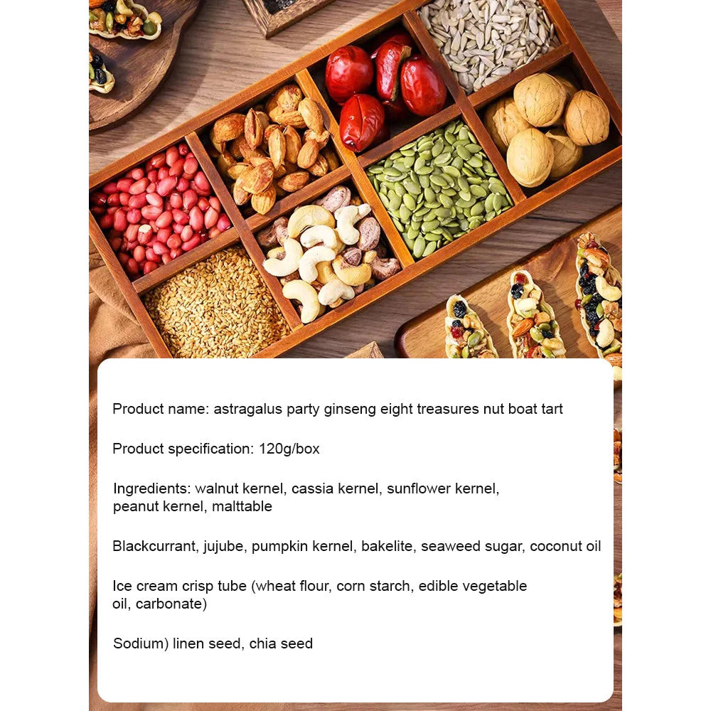 0 Added/0 Sucrose - Astragalus, Codonopsis, Babao, Nuts and Boat Tart