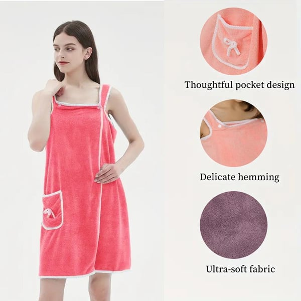 Plus Size Women's Wearable Shower Skirt