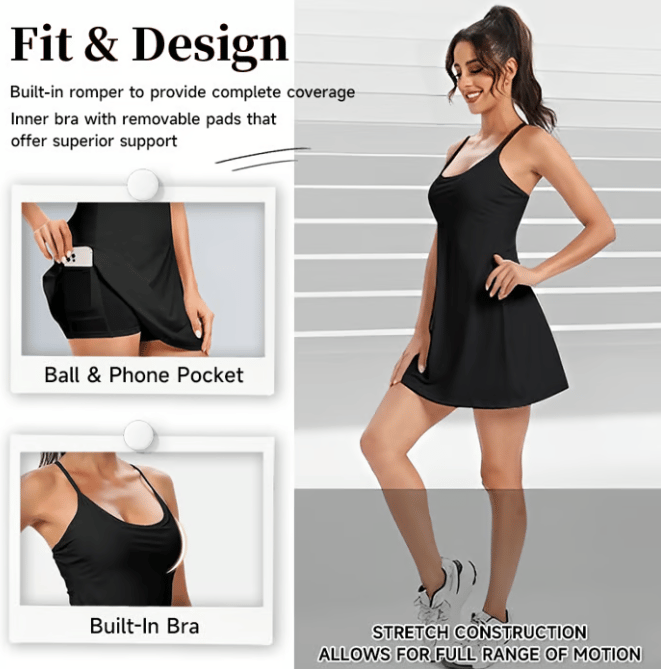 The Ultimate Tummy Control Backless Active Dress -Made for Movement & Easy Bathroom Breaks
