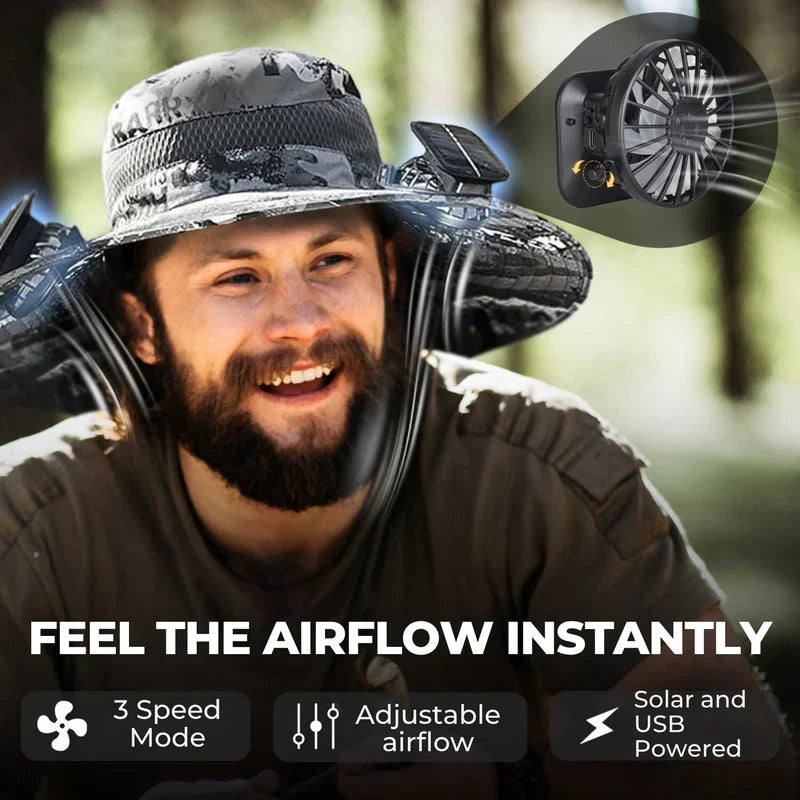 Buy 1, Get 2nd 50% Off / Solar-powered hat with fan
