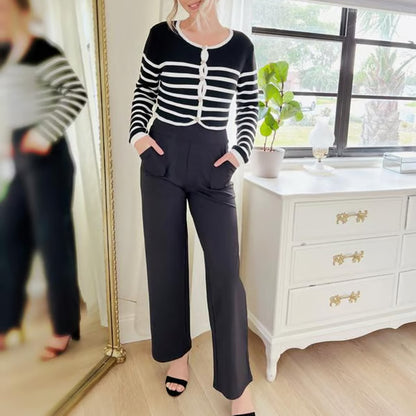 Loose High-Waist Business Casual Pants Yoga Pants