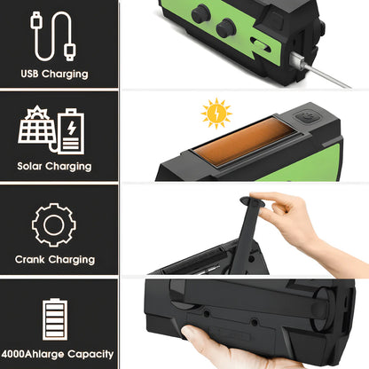 Emergency Solar Powered Radio All-In-One Radio