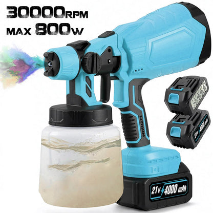 High-pressure CordlessPaint Sprayer with 2Batteries