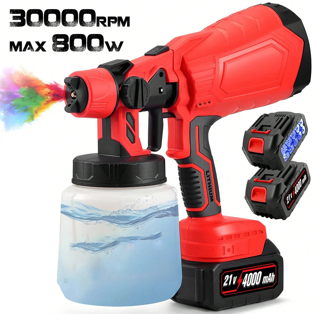 High-pressure CordlessPaint Sprayer with 2Batteries