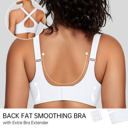 Women Wireless V-Neck Mesh Bralette