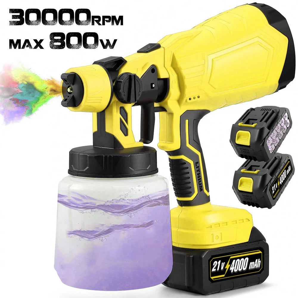 High-pressure CordlessPaint Sprayer with 2Batteries