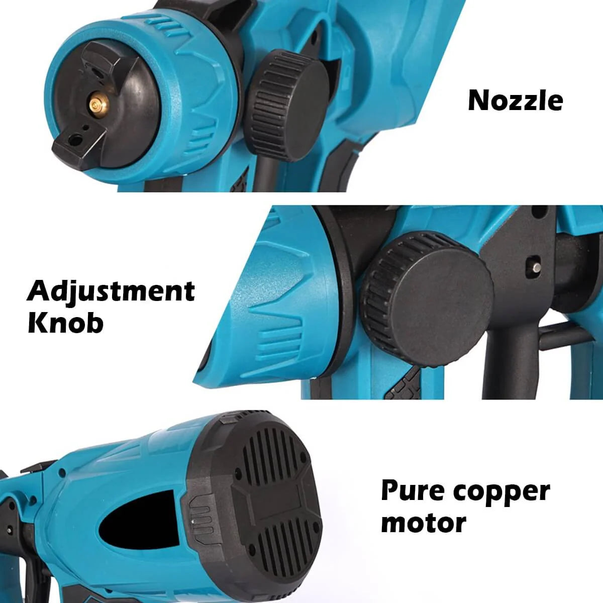 High-pressure CordlessPaint Sprayer with 2Batteries