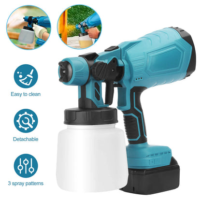 High-pressure CordlessPaint Sprayer with 2Batteries