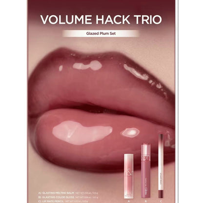 3 shades, Lip MatePencil & Melting Balm &Color Gloss