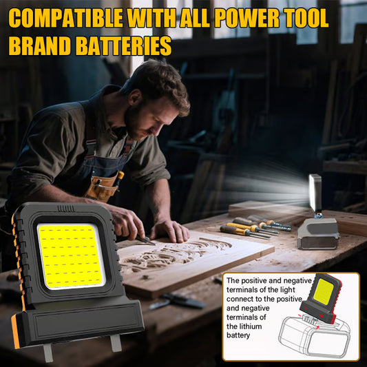 High brightness floodlight - for all power tool batteries