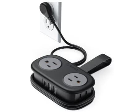 7 in 1 Power Strip, ORICO 4 Outlets 3 USB Ports