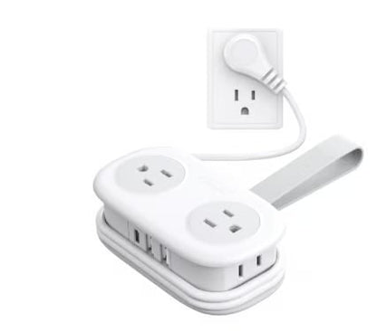 7 in 1 Power Strip, ORICO 4 Outlets 3 USB Ports
