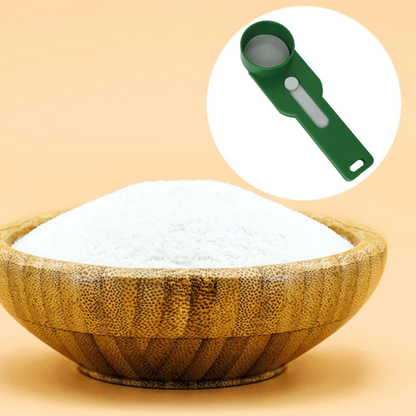 Practical and compact coffee scoop funnel with sliding measuring function