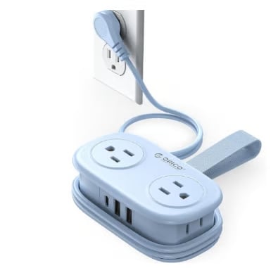 7 in 1 Power Strip, ORICO 4 Outlets 3 USB Ports