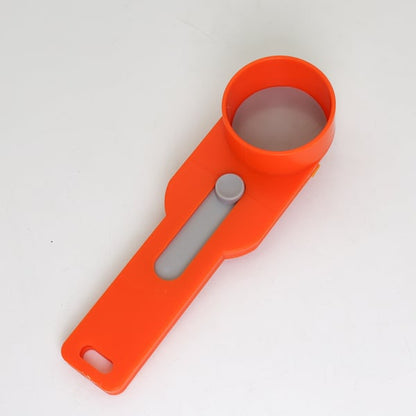 Practical and compact coffee scoop funnel with sliding measuring function