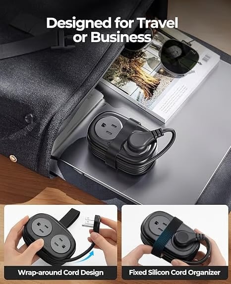7 in 1 Power Strip, ORICO 4 Outlets 3 USB Ports