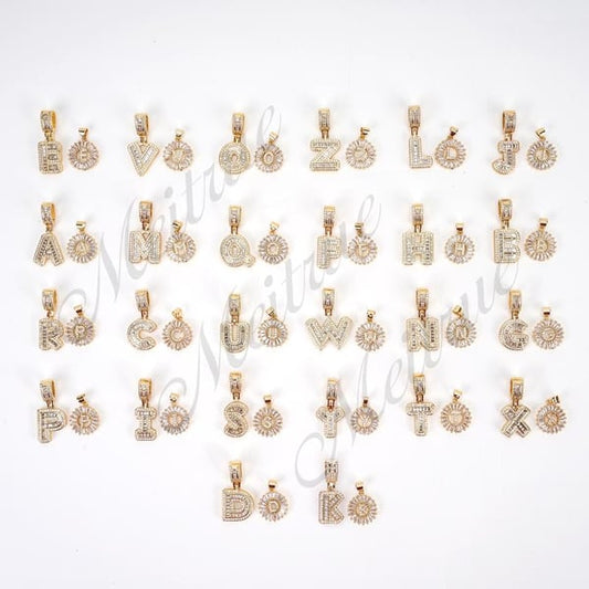 Initial Letter Pendant Necklaces