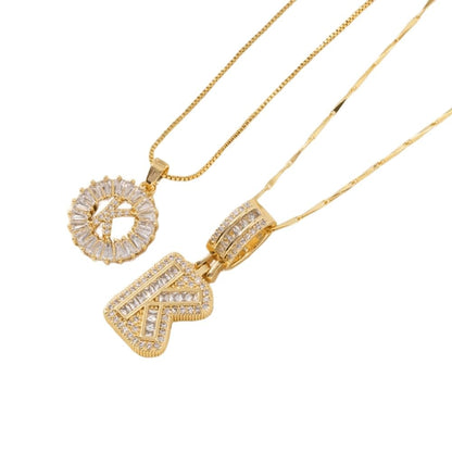 Initial Letter Pendant Necklaces