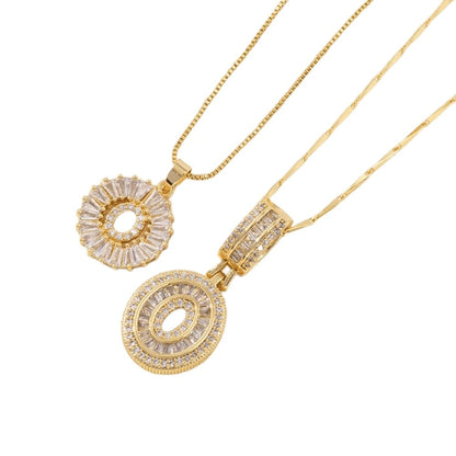 Initial Letter Pendant Necklaces