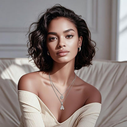 Initial Letter Pendant Necklaces