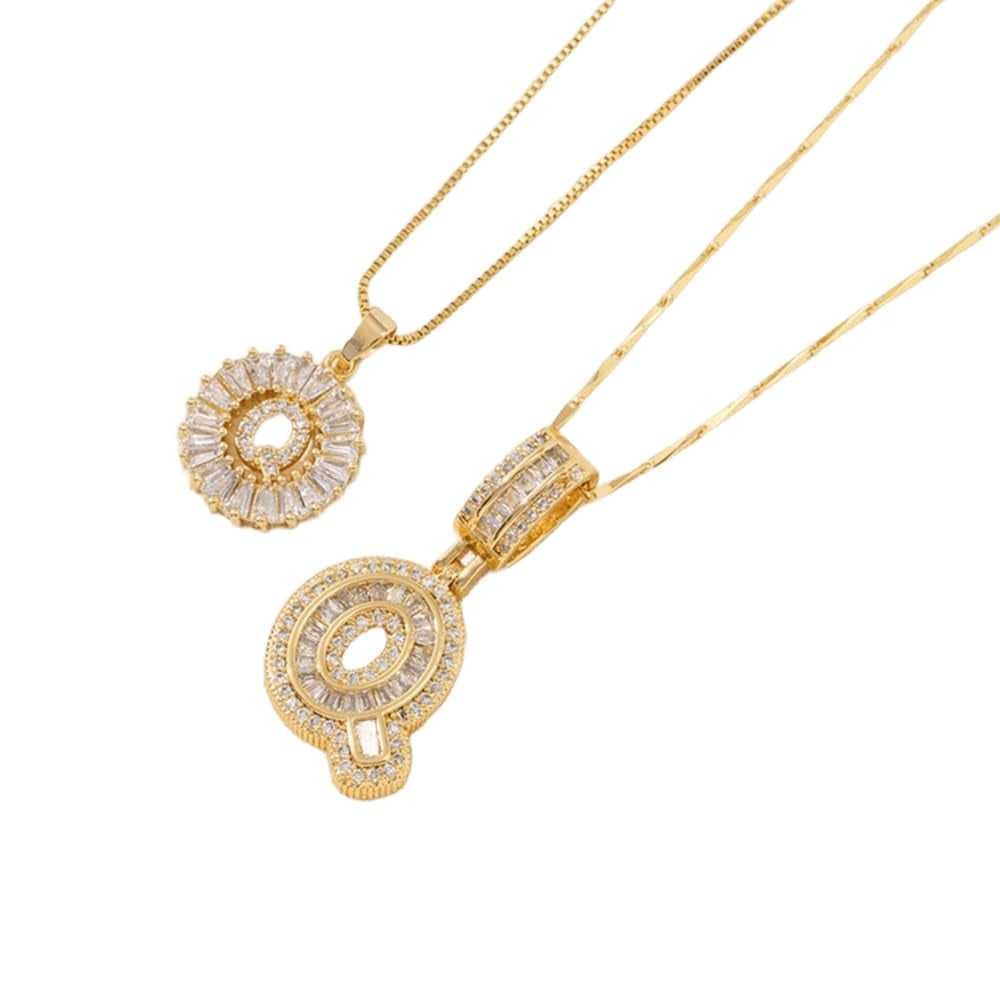Initial Letter Pendant Necklaces