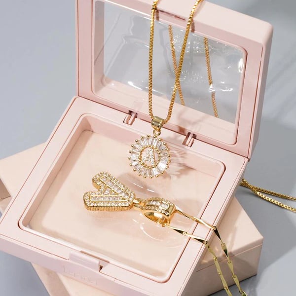 Initial Letter Pendant Necklaces