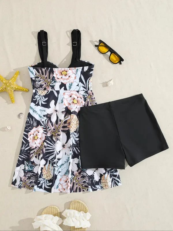 2025 Women's V Neck Swimdress