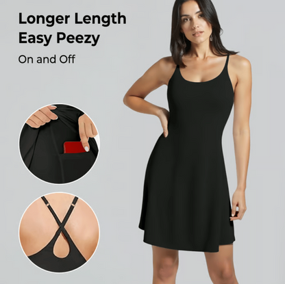 The Ultimate Tummy Control Backless Active Dress -Made for Movement & Easy Bathroom Breaks
