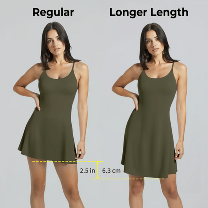 The Ultimate Tummy Control Backless Active Dress -Made for Movement & Easy Bathroom Breaks