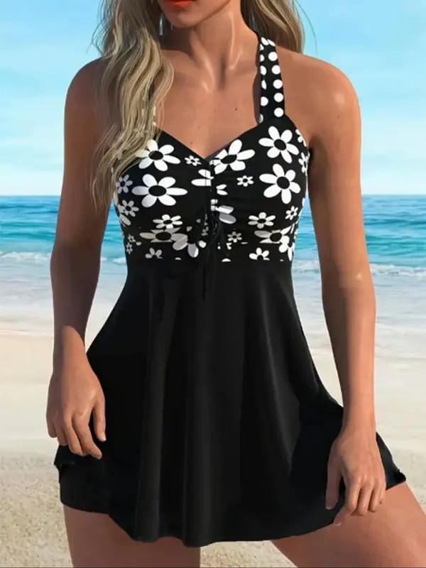 2025 Women's V Neck Swimdress