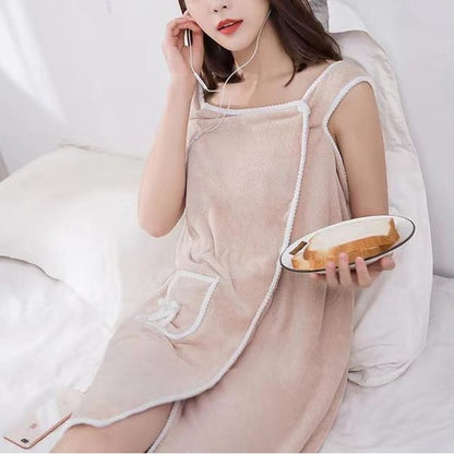 Plus Size Women's Wearable Shower Skirt