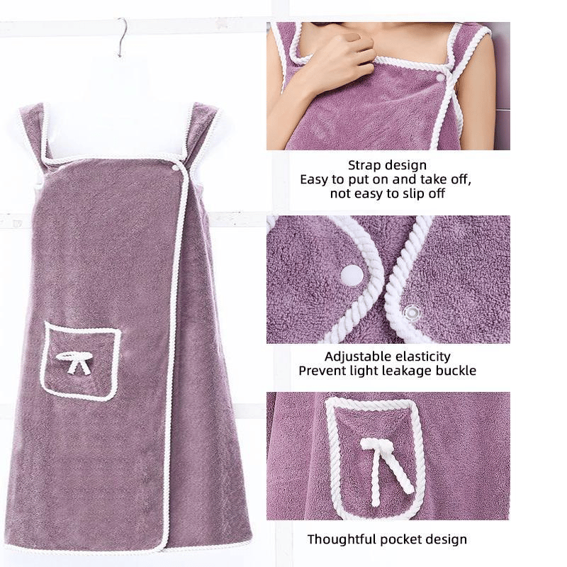 Plus Size Women's Wearable Shower Skirt