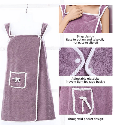 Plus Size Women's Wearable Shower Skirt