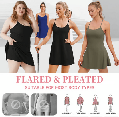 The Ultimate Tummy Control Backless Active Dress -Made for Movement & Easy Bathroom Breaks