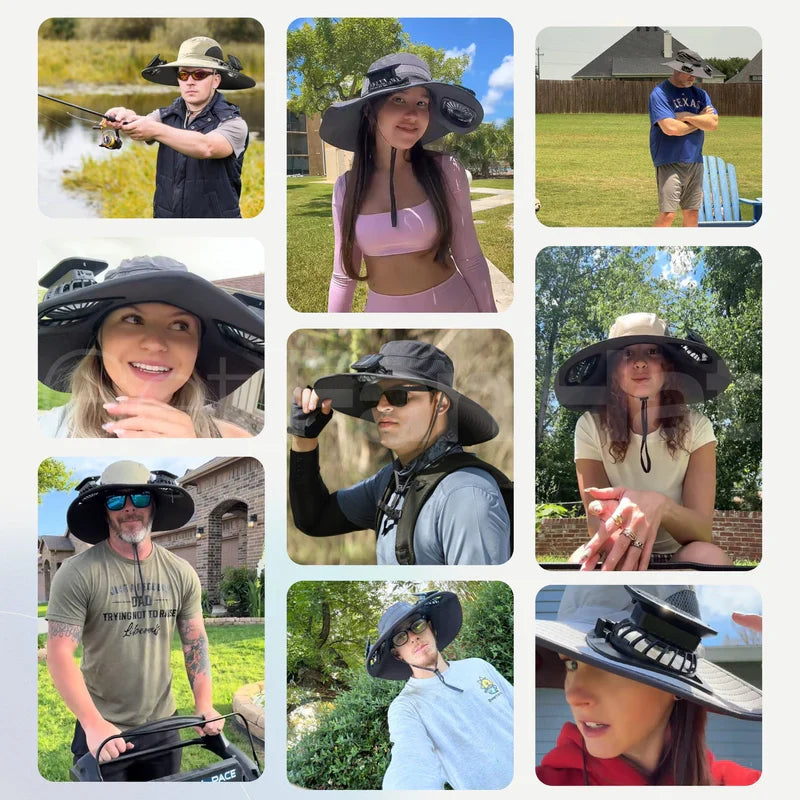 Buy 1, Get 2nd 50% Off / Solar-powered hat with fan