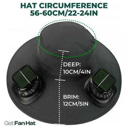 Buy 1, Get 2nd 50% Off / Solar-powered hat with fan