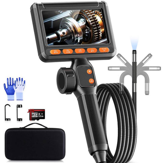 Main Two-Way Industrial Endoscope Camera-5.5FT with 32GB Card