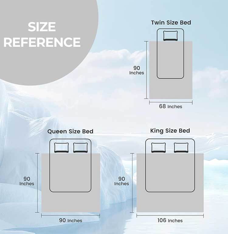Reversible Cooling Blanket for Hot Sleepers and Night Sweats