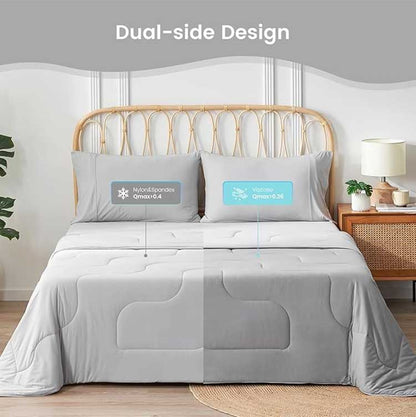 Reversible Cooling Blanket for Hot Sleepers and Night Sweats