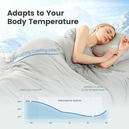 Reversible Cooling Blanket for Hot Sleepers and Night Sweats