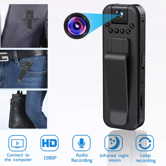 HD 1080P Rechargeable Mini Body Camera