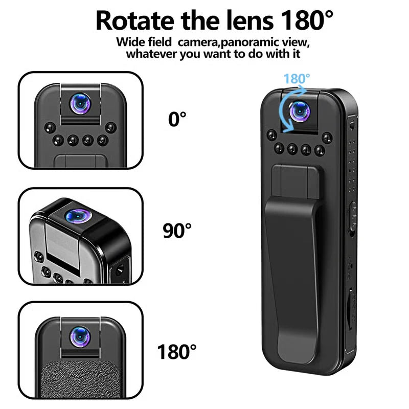 HD 1080P Rechargeable Mini Body Camera