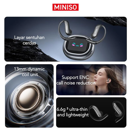 Wireless Bluetooth Translator Earphones, Featuring a Color Touchscreen, Ergonomic Design, 40-Hour Battery Life