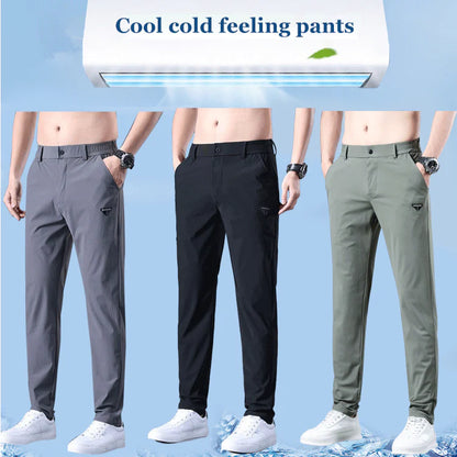 HOT Summer elastic ice silk thin trousers