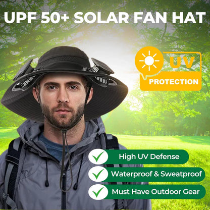 Buy 1, Get 2nd 50% Off / Solar-powered hat with fan