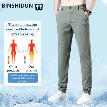HOT Summer elastic ice silk thin trousers