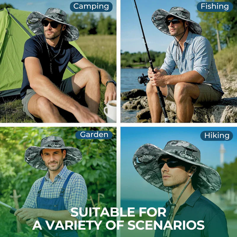 Buy 1, Get 2nd 50% Off / Solar-powered hat with fan