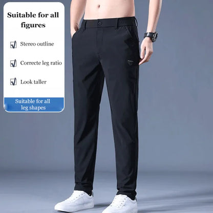 HOT Summer elastic ice silk thin trousers