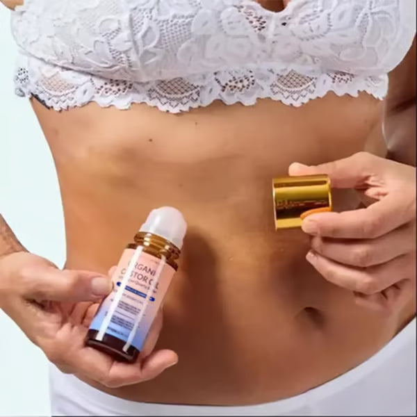 Organic Golden Castor Oil Roll-On with Rose Quartz