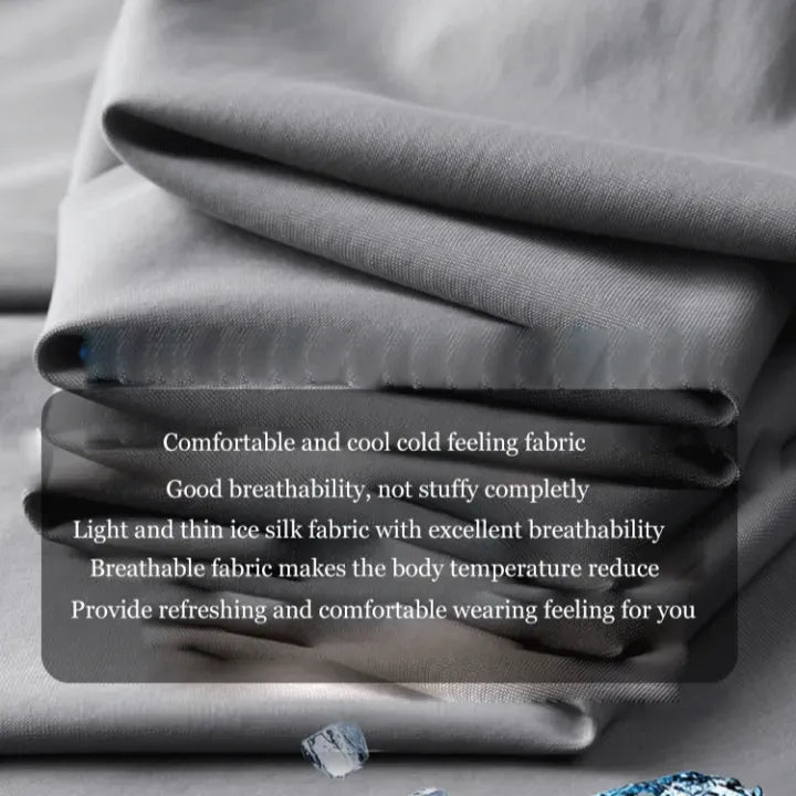 HOT Summer elastic ice silk thin trousers